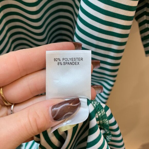 Masters Tech Golf Polo Shirt Green Stripes - Men's Size XXL - Picture 9 of 11